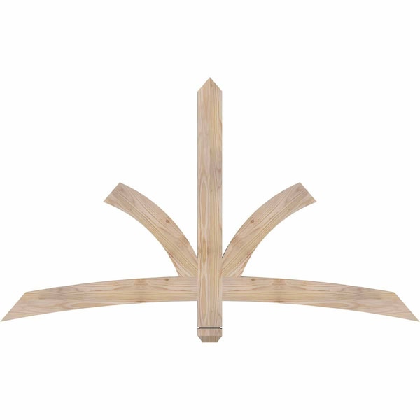 Ekena Millwork Davenport Smooth Timber Gable Bracket, Douglas Fir, 60"W x 35"H x 1 1/2"D x 3 1/2"F, 14/12 Pitch GBW060X35X0204DAV00SDF - main